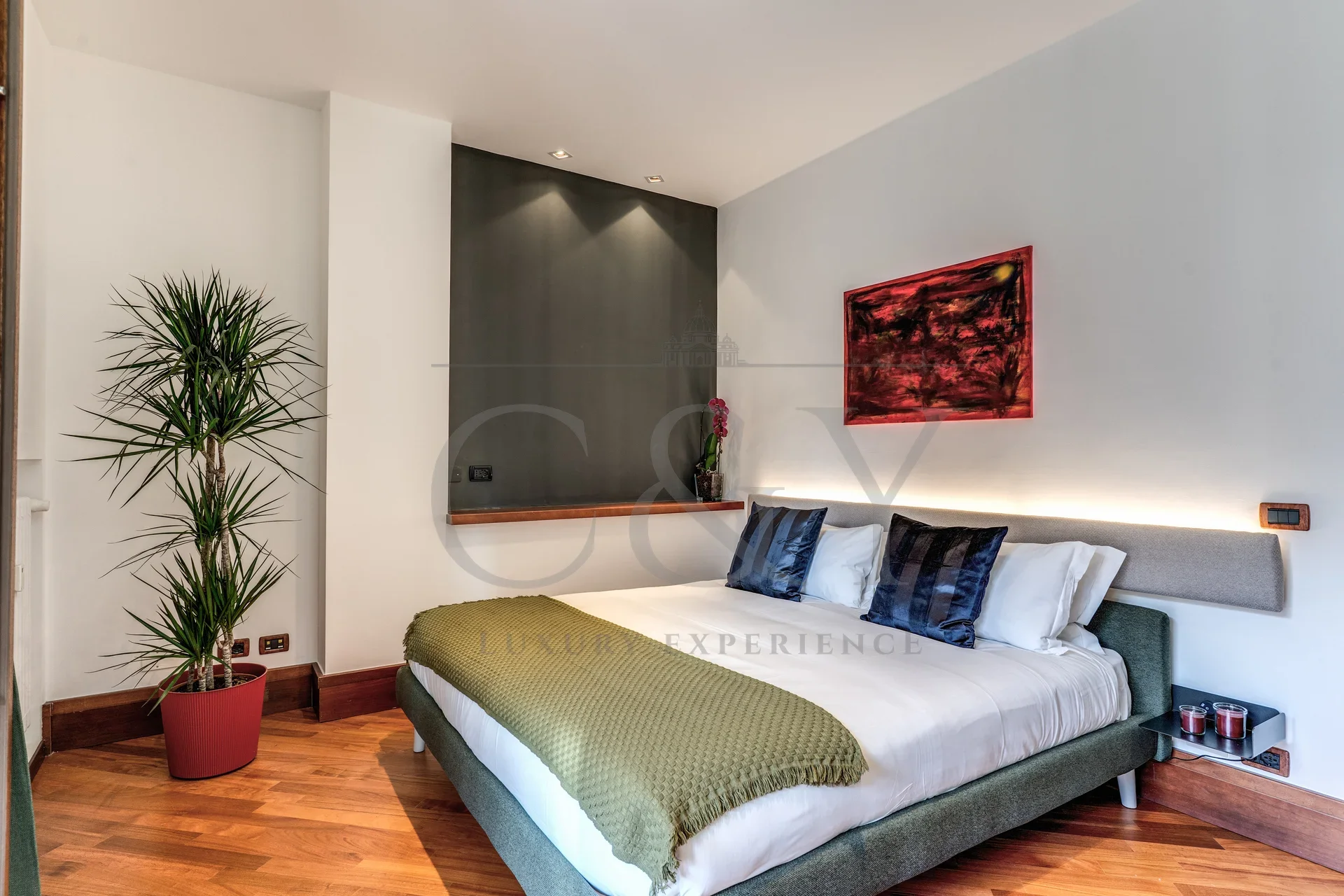 C&Y Roma - Bedroom in the Trastevere apartment