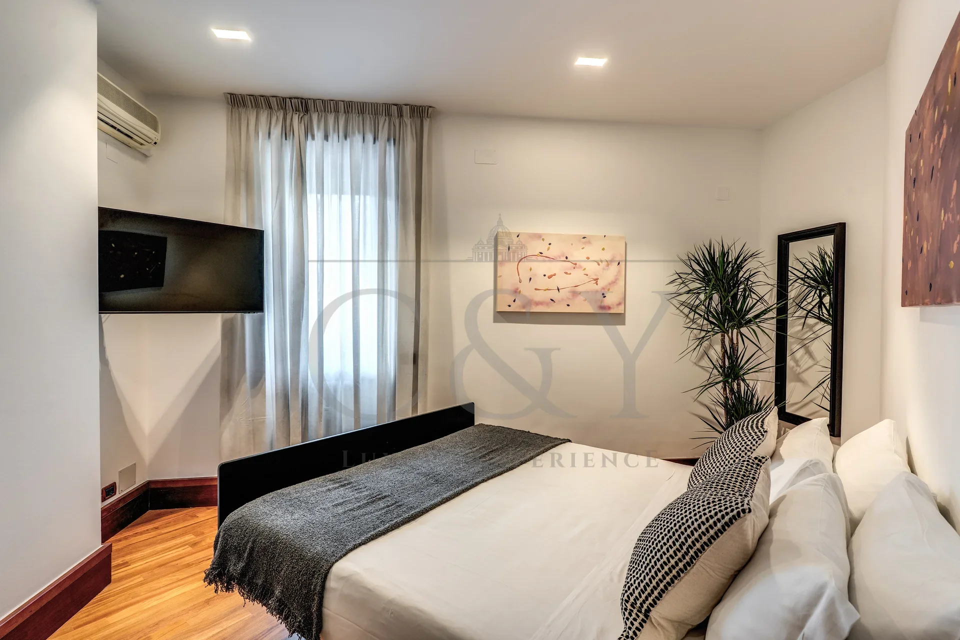C&Y Roma - Camera da letto dell�appartamento Trastevere