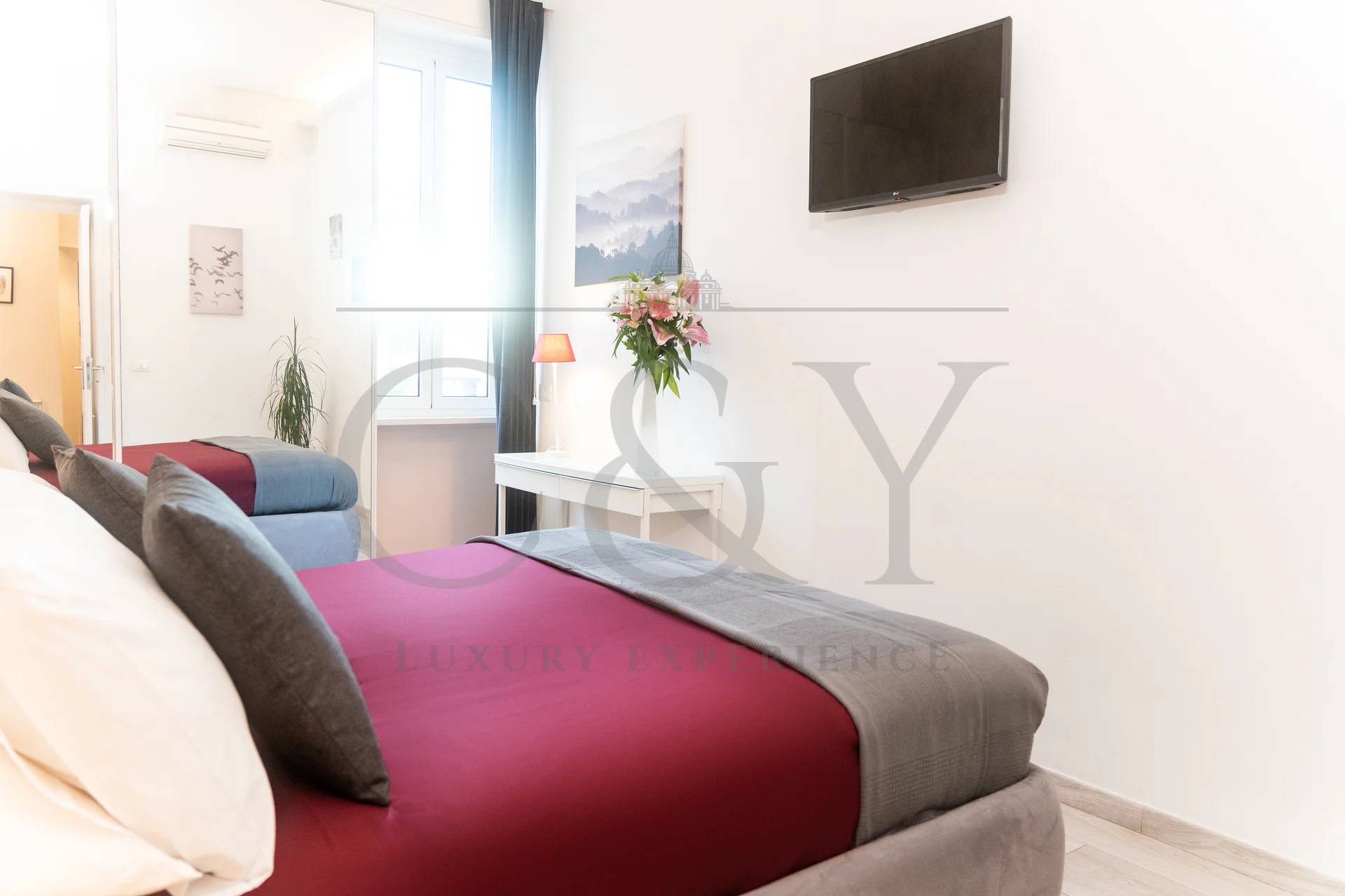 C&Y Roma - Camera da letto dell&rsquo;appartamento Vaticano
