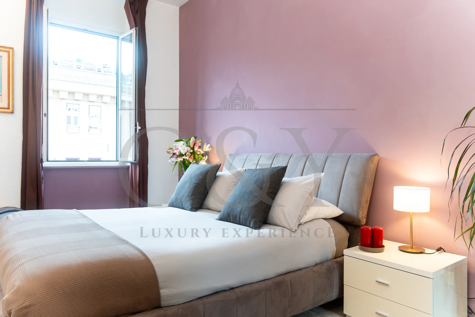 C&Y Roma - Camera da letto dell&rsquo;appartamento Vaticano